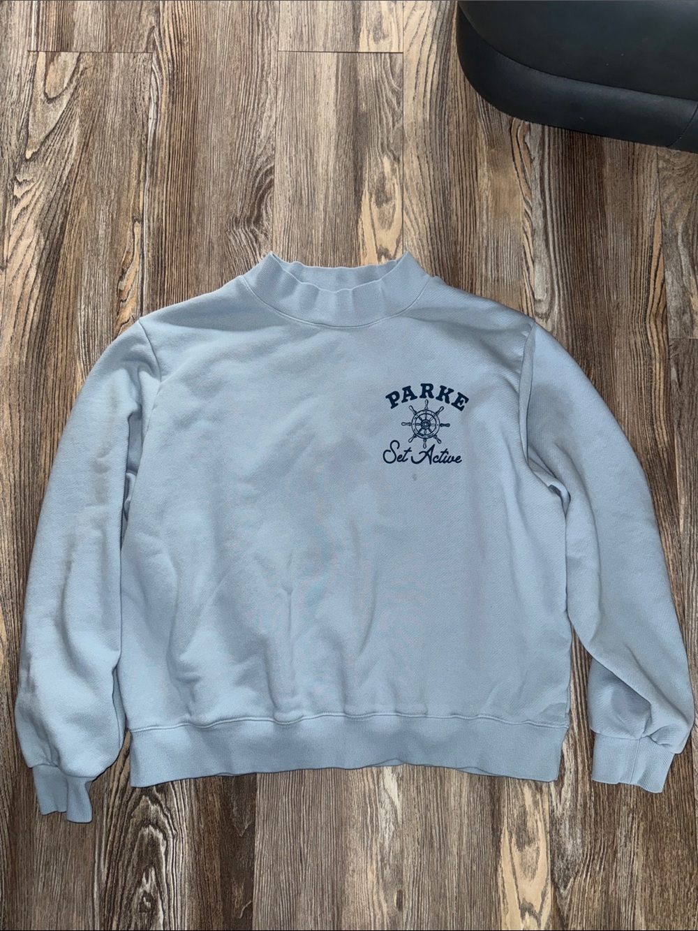 Parke X Set Active Sail Graphic Mockneck Sweatshirt